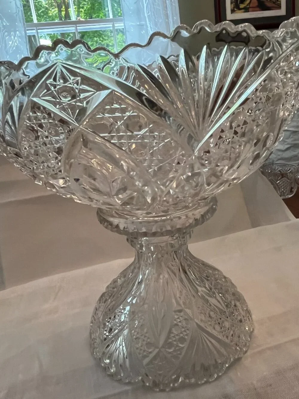 Vintage 2 Piece ABP Punch Bowl